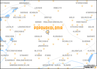 map of Popowo Kolonia