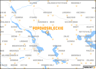 map of Popowo Salęckie