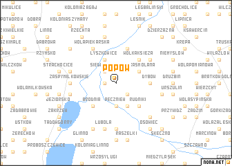 map of Popów