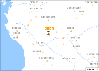 map of Pòpó