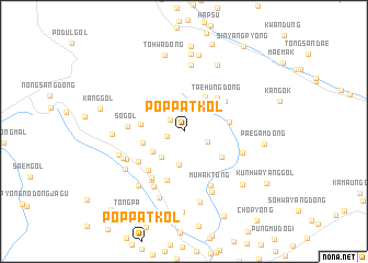 map of Pŏppat-kol