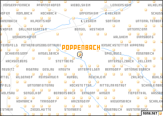 map of Poppenbach