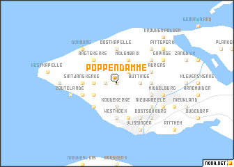 map of Poppendamme