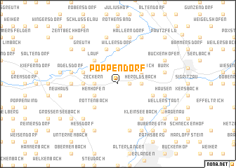 map of Poppendorf