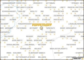map of Poppendorf