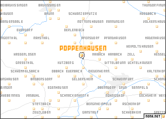 map of Poppenhausen