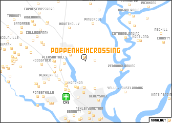 map of Poppenheim Crossing