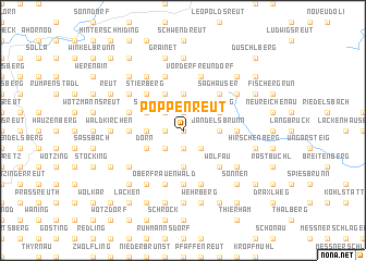 map of Poppenreut