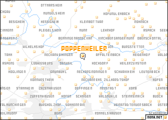 map of Poppenweiler