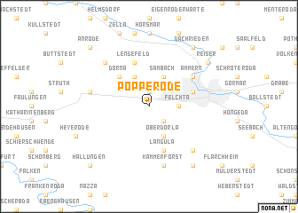 map of Popperode