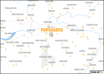 map of Pŏpsu-dong