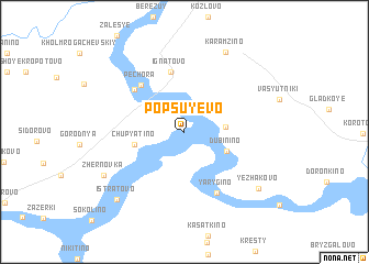 map of Popsuyevo