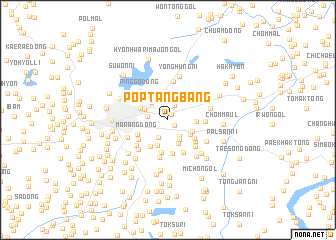 map of Pŏptangbang