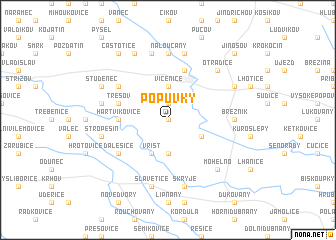 map of Popŭvky