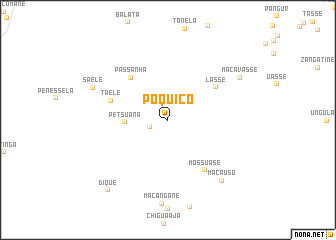 map of Poquiço