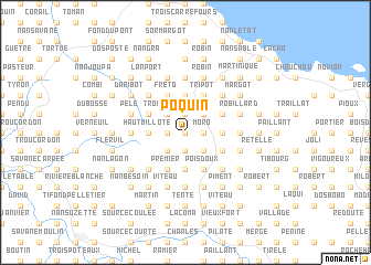 map of Poquin