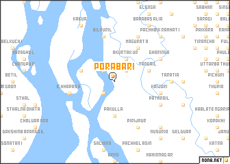 map of Porābāri