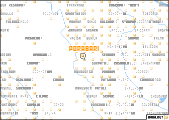 map of Porābāri