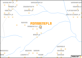 map of Porabénéfla