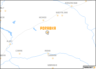 map of Porąbka