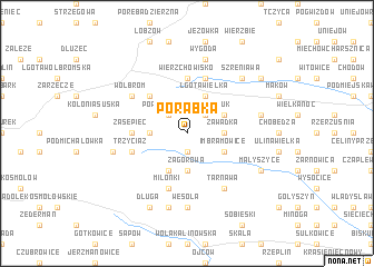 map of Porąbka