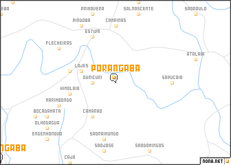 map of Porangaba