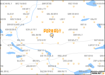 map of Porbady