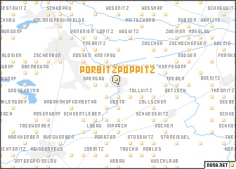 map of Porbitz-Poppitz