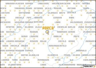 map of Porçã