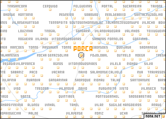 map of Porca