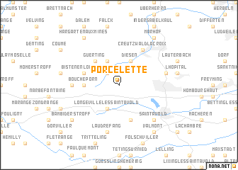 map of Porcelette