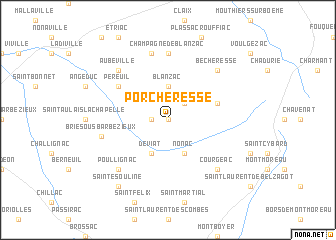 map of Porcheresse