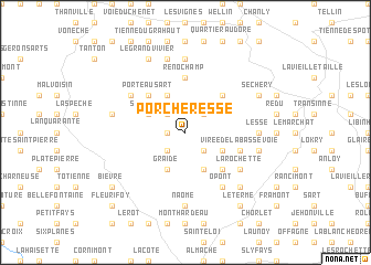 map of Porcheresse