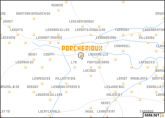 map of Porcherioux