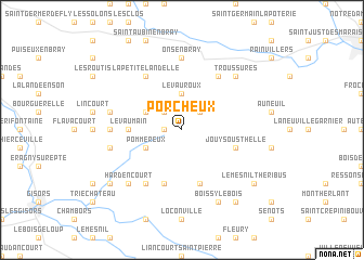 map of Porcheux