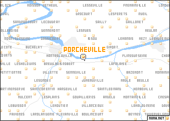 map of Porcheville