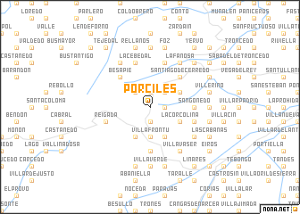 map of Porciles