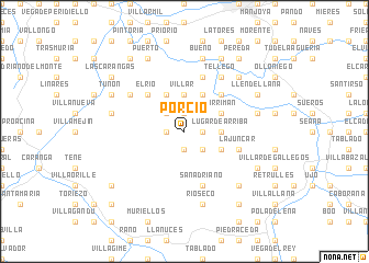 map of Porcío