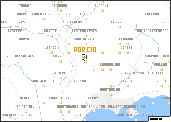 map of Porcio