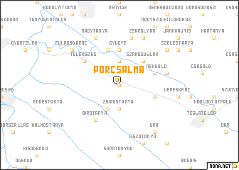 map of Porcsalma