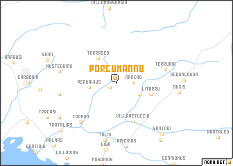 map of Porcu Mannu