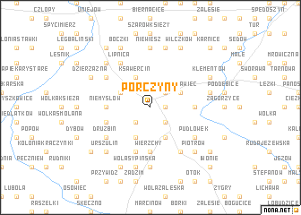 map of Porczyny