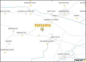 map of Pordeanu