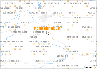 map of Poręba Radlna