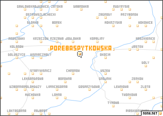 map of Poręba Spytkowska