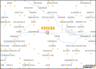 map of Poręba