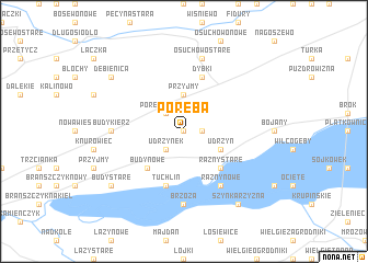 map of Poręba