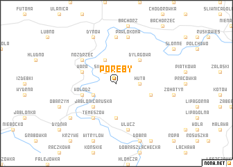 map of Poręby