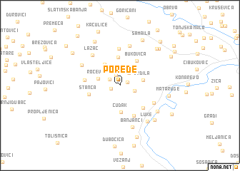 map of Porede