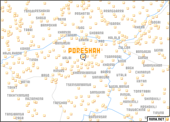 map of Pore Shāh